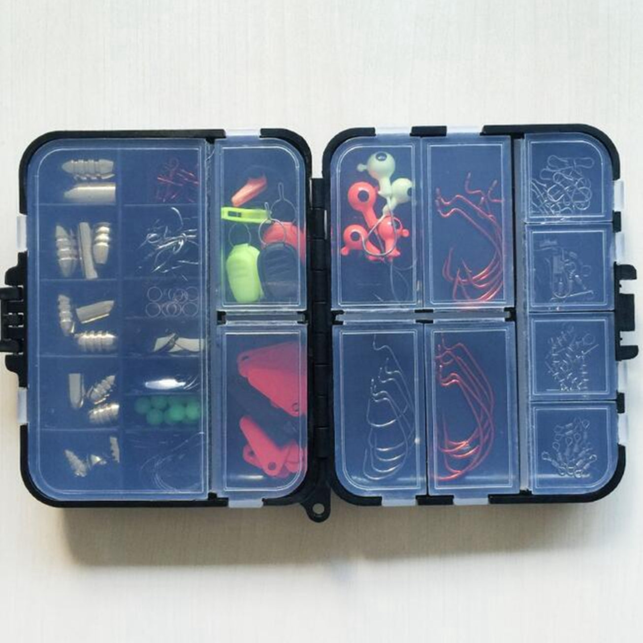 Ourlova 128 Pieces / Set 20 Types Lure Fishing Kit Fishing Tackle Box